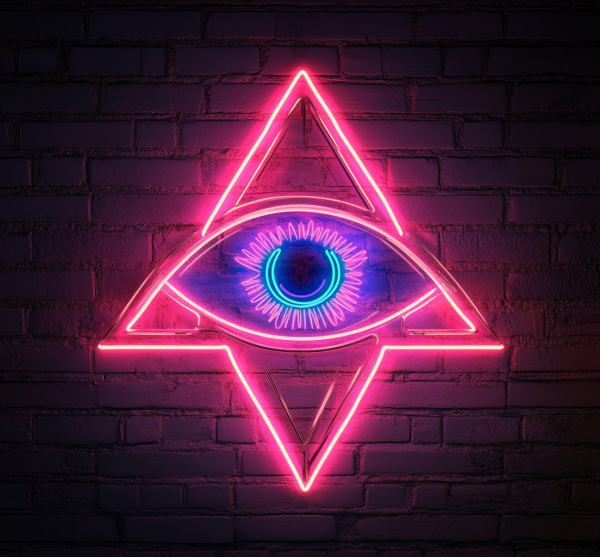 Four Corner Neon Decoration | Neon Wall Decoration | Essoteric Art Neon Light | Spiritual Symbol Neon Light | Mysterious Wall Neon Art | Neon Four Corners | Custom Neon Sign | Custom LED Sign