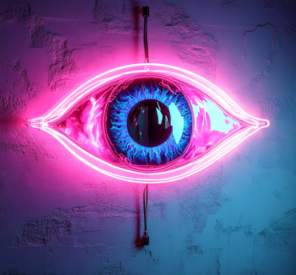 Eye Neon | Good Luck Sign | Evil Eye Neon | Spirit Light | Decorative Light | Custom neon sign | Custom led sign