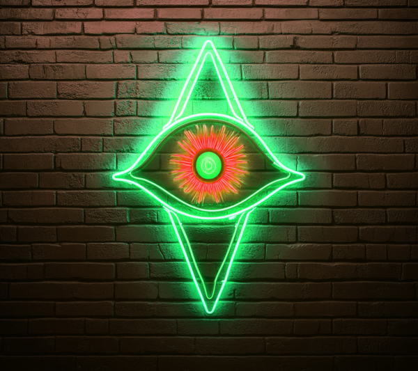Magic Eye Neon Light | Evil Eye LED Light | God's Eye Neon Light | God's Eye LED Light | Third Eye Room Wall Decoration, Devil's Eye Halloween Decoration | Custom Neon Sign | Custom LED Logo - 图片 2