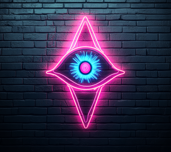 Magic Eye Neon Light | Evil Eye LED Light | God's Eye Neon Light | God's Eye LED Light | Third Eye Room Wall Decoration, Devil's Eye Halloween Decoration | Custom Neon Sign | Custom LED Logo
