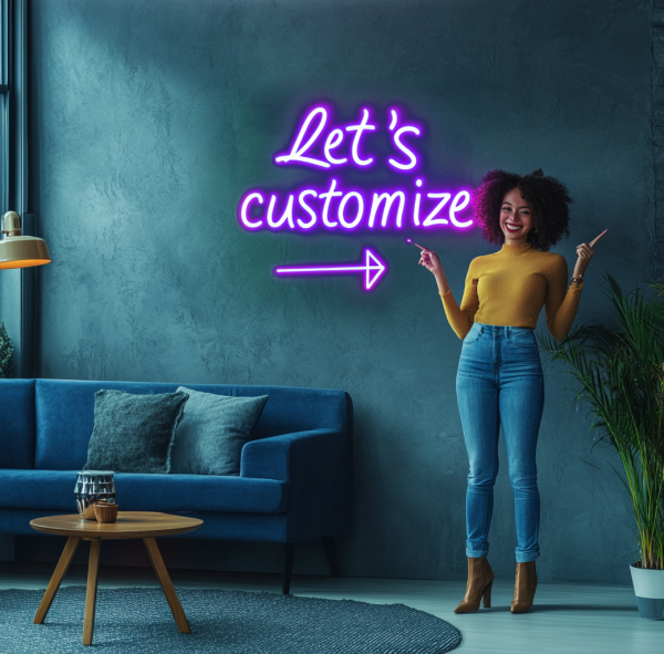 Custom neon sign | Neon sign | Neon sign bedroom | LED neon sign | Wedding sign | Neon sign | Home decoration | Wall decoration | Personalized logo Customize neon sign decoration together l Custom neon sign | Custom led sign - 图片 2