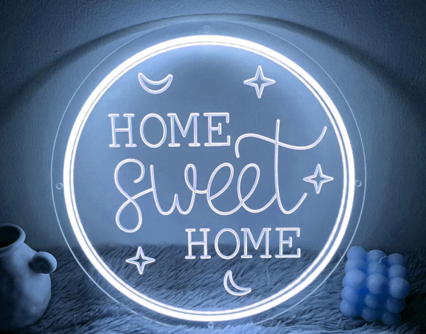 Custom Store Name Neon Logo | Store Name with Round Neon | LED Light | Custom neon sign | custom led sign - 图片 3
