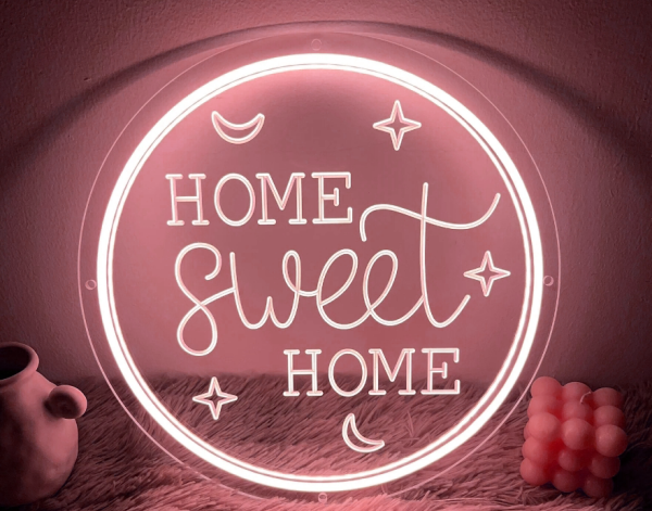 Custom Store Name Neon Logo | Store Name with Round Neon | LED Light | Custom neon sign | custom led sign - 图片 4