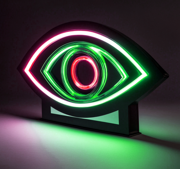 Evil Eye Custom Neon Sign | Wall Art Decoration | Anime Neon | Custom Neon Sign | Bedroom Neon | Party Neon | Bar Neon | Eye Neon Decoration | Custom neon sign | Custom led sign - 图片 3