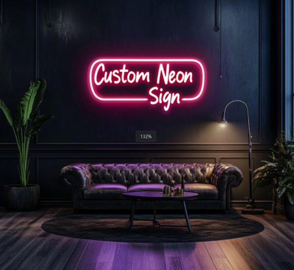 Large Custom Neon Signboard | Suitable for Bedroom Wall Decoration | Shop Festival | Display Personalized LED | Name Light Dimmable Light Glowing | Letter Happy Wedding | Birthday Party | Gift Bar Logo Lighting Advertising l Custom neon sign | Custom led sign - 图片 4