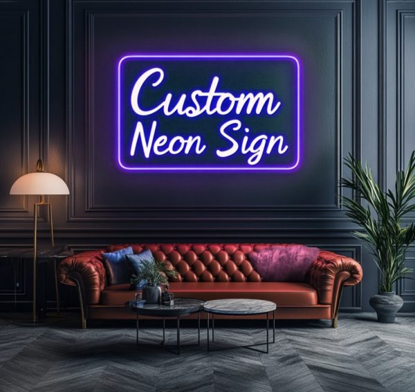 Custom Neon Sign | Neon Sign for Family Birthday | Or Neon Sign for Wall Decoration | Bar Cafe, Wedding, Birthday Party, Office Name, Store Name Sign, | DIY Commercial Sign  l Custom neon sign | Custom led sign
