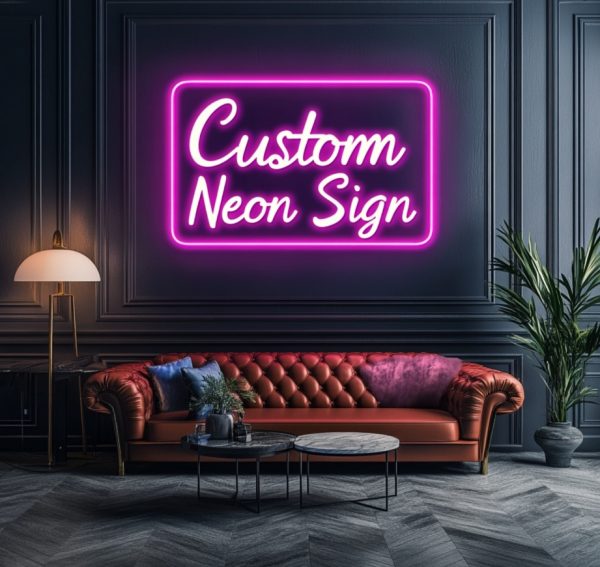 Custom Neon Sign | Neon Sign for Family Birthday | Or Neon Sign for Wall Decoration | Bar Cafe, Wedding, Birthday Party, Office Name, Store Name Sign, | DIY Commercial Sign  l Custom neon sign | Custom led sign - 图片 4