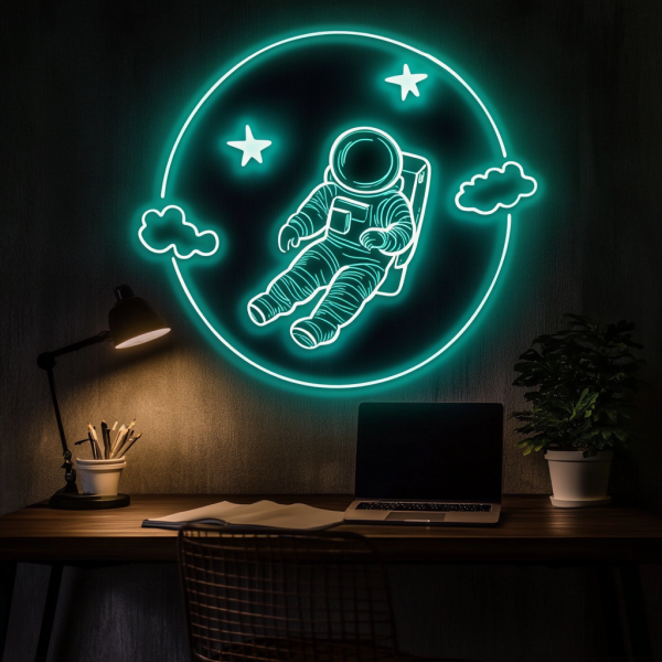 Explore Galaxy Glowing Neon Wall Art | Ideal for Science Fiction Lovers | Cosmic Neon | Custom Neon Logo | Custom LED Logo - 图片 4