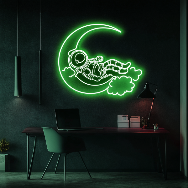 Astronaut Neon | Astronaut Art Neon Decoration | Best Gift for Boyfriend | Custom Neon | Wall Neon Decoration | Bedroom Decoration | Custom Neon Sign | Custom LED Logo - 图片 3