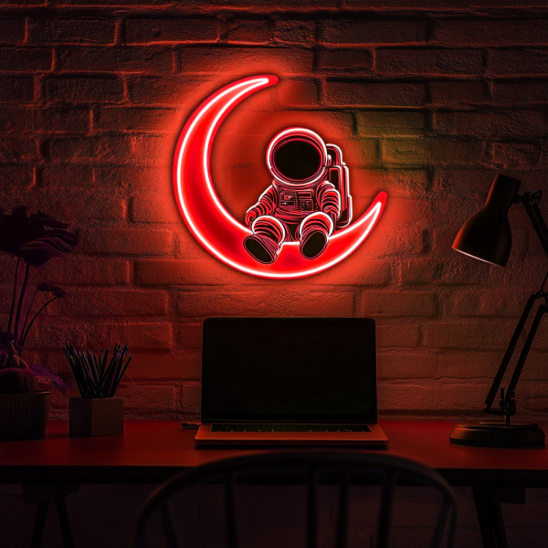 Astronaut neon sign | neon sign acrylic art | custom neon sign | UV printed neon sign art | wall decoration | suitable for bar bar store club garage bedroom | Custom neon sign | Custom led sign - 图片 4