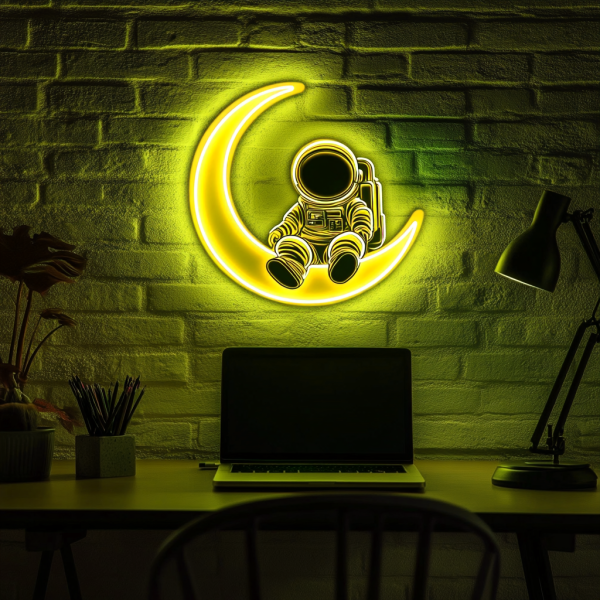 Astronaut neon sign | neon sign acrylic art | custom neon sign | UV printed neon sign art | wall decoration | suitable for bar bar store club garage bedroom | Custom neon sign | Custom led sign - 图片 2