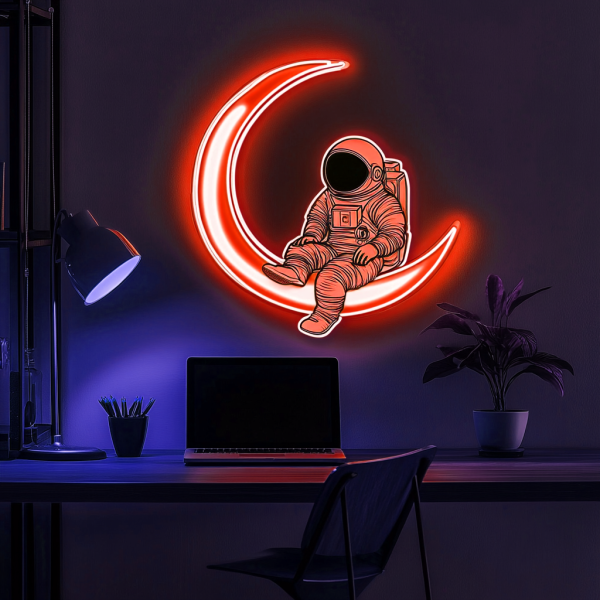 Astronoon sign | Astro astronaut space neon decoration | Pop art wall decoration home bedroom wall decoration | Bar beer game room decoration | Custom neon sign | Custom led sign - 图片 4