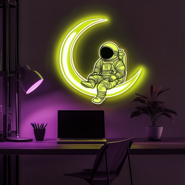 Astronoon sign | Astro astronaut space neon decoration | Pop art wall decoration home bedroom wall decoration | Bar beer game room decoration | Custom neon sign | Custom led sign - 图片 2