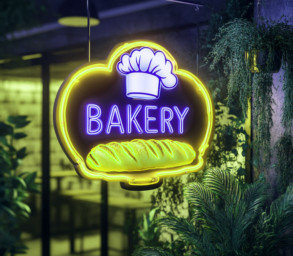 Bakery Neon Signboard | Bakery LED Signboard | Bakery Light Signboard | Bread Neon Signboard | Commercial Neon Signboard | LED Commercial Signboard | Neon Signboard Wall Decoration | Custom Neon Sign | Custom LED Sign - 图片 4