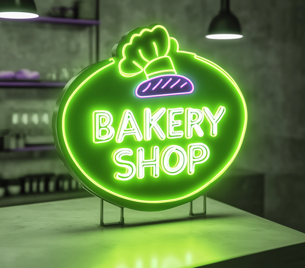 Neon Bakery Signboard | Bakery Decorative LED Light | Cafe Dessert Decoration Welcome Sign | Business Neon Sign | Custom Neon Sign | Custom LED Logo - 图片 2