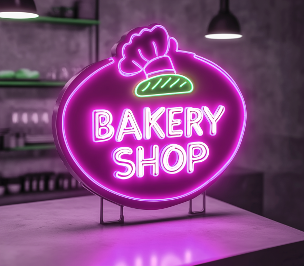 Neon Bakery Signboard | Bakery Decorative LED Light | Cafe Dessert Decoration Welcome Sign | Business Neon Sign | Custom Neon Sign | Custom LED Logo - 图片 3