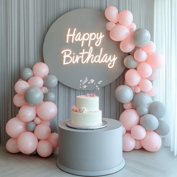 Happy Birthday Neon | Party Neon | Custom Birthday Party LED Light | Home Wall Decoration | Neon Party Background | Decoration | Birthday Gift | Custom neon sign | Custom led sign - 图片 2