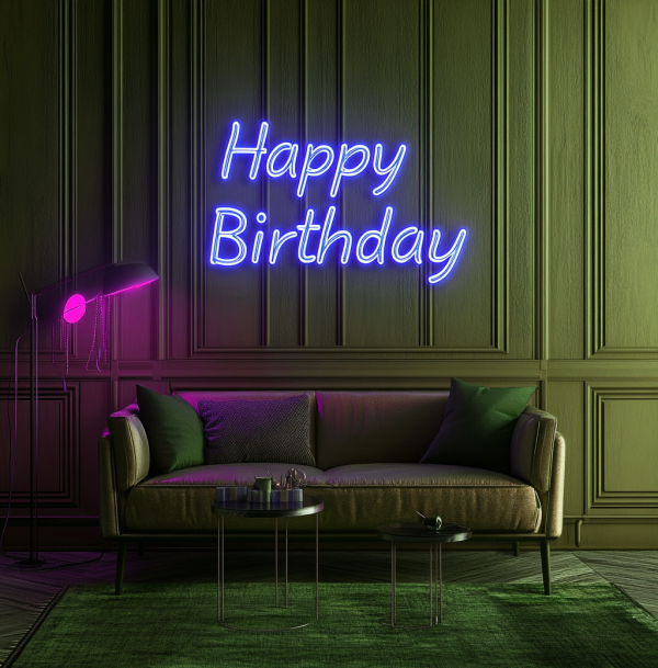 Happy Birthday Neon | LED Light Decoration | Make Every Birthday Unforgettable | Birthday Decoration | Party Decoration | Background Sign | Birthday Decoration | Custom neon sign | Custom led sign - 图片 2