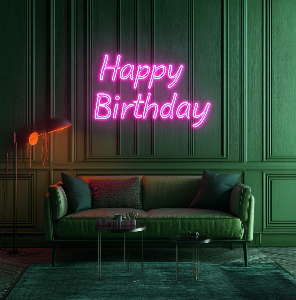 Happy Birthday Neon | LED Light Decoration | Make Every Birthday Unforgettable | Birthday Decoration | Party Decoration | Background Sign | Birthday Decoration | Custom neon sign | Custom led sign - 图片 3