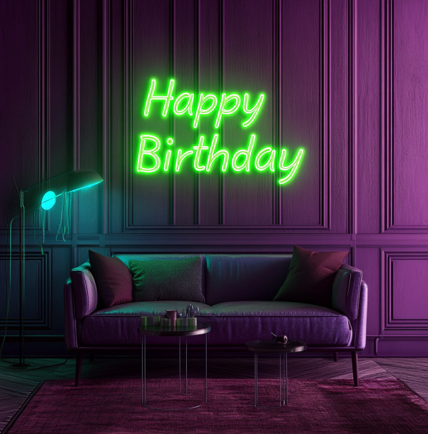 Happy Birthday Neon | LED Light Decoration | Make Every Birthday Unforgettable | Birthday Decoration | Party Decoration | Background Sign | Birthday Decoration | Custom neon sign | Custom led sign - 图片 4