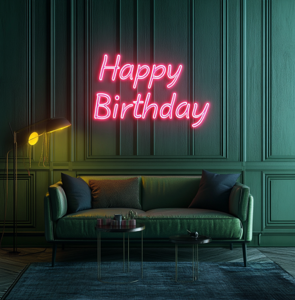 Happy Birthday Neon | LED Light Decoration | Make Every Birthday Unforgettable | Birthday Decoration | Party Decoration | Background Sign | Birthday Decoration | Custom neon sign | Custom led sign