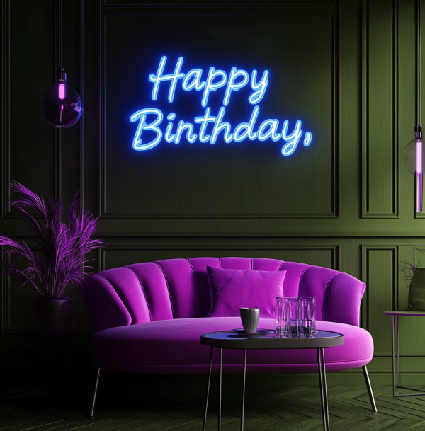 Today is My Birthday | Neon | Happy Birthday Neon | Neon | Neon Name Sign | Neon Wall Decoration | Neon Happy Birthday Sign | Custom neon sign | Custom led sign - 图片 2