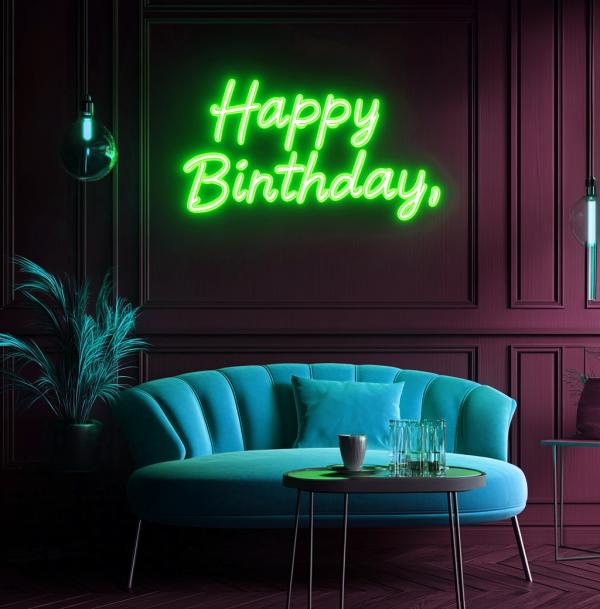 Today is My Birthday | Neon | Happy Birthday Neon | Neon | Neon Name Sign | Neon Wall Decoration | Neon Happy Birthday Sign | Custom neon sign | Custom led sign - 图片 3