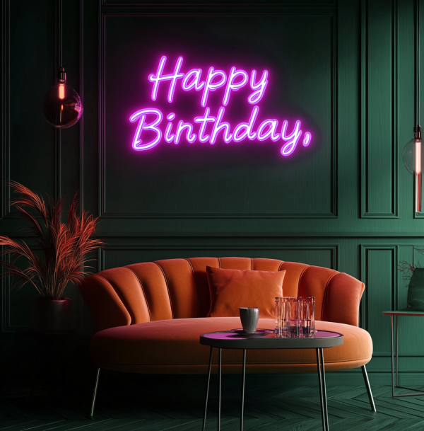 Today is My Birthday | Neon | Happy Birthday Neon | Neon | Neon Name Sign | Neon Wall Decoration | Neon Happy Birthday Sign | Custom neon sign | Custom led sign - 图片 4