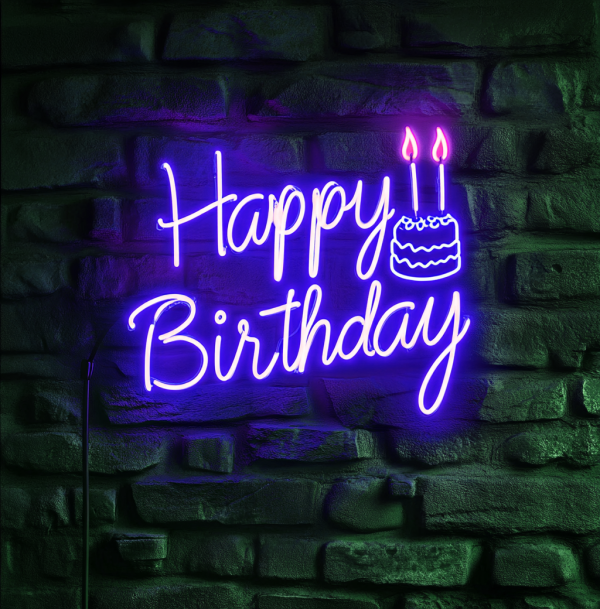 Birthday gift | Happy birthday neon sign for wall decoration | Birthday birthday LED light | Happy birthday wall decoration neon sign | Birthday gift | Custom neon sign | Custom led sign - 图片 2
