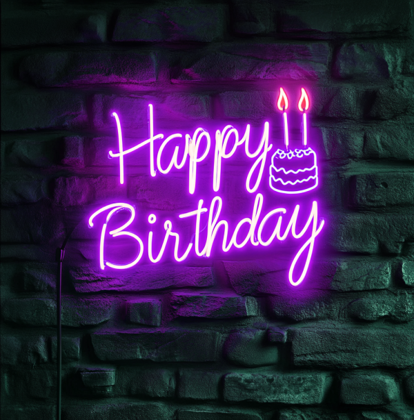 Birthday gift | Happy birthday neon sign for wall decoration | Birthday birthday LED light | Happy birthday wall decoration neon sign | Birthday gift | Custom neon sign | Custom led sign - 图片 3