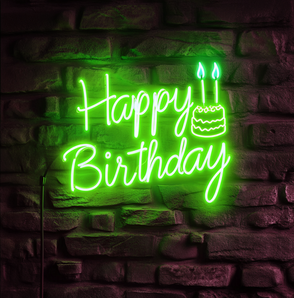 Birthday gift | Happy birthday neon sign for wall decoration | Birthday birthday LED light | Happy birthday wall decoration neon sign | Birthday gift | Custom neon sign | Custom led sign - 图片 4