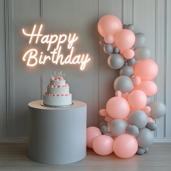 Happy Birthday Neon | Party Neon | Custom Birthday Party LED Light | Home Wall Decoration | Neon Party Background | Decoration | Birthday Gift | Custom neon sign | Custom led sign - 图片 3