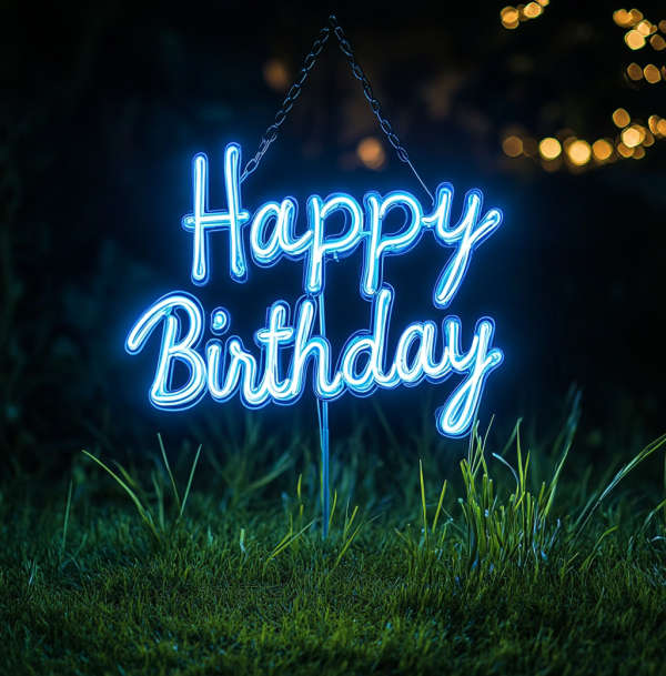 Happy Birthday Neon | Birthday Party LED Neon | Party Decorative Wall Art | Personalized Gifts | Custom neon sign | Custom led sign