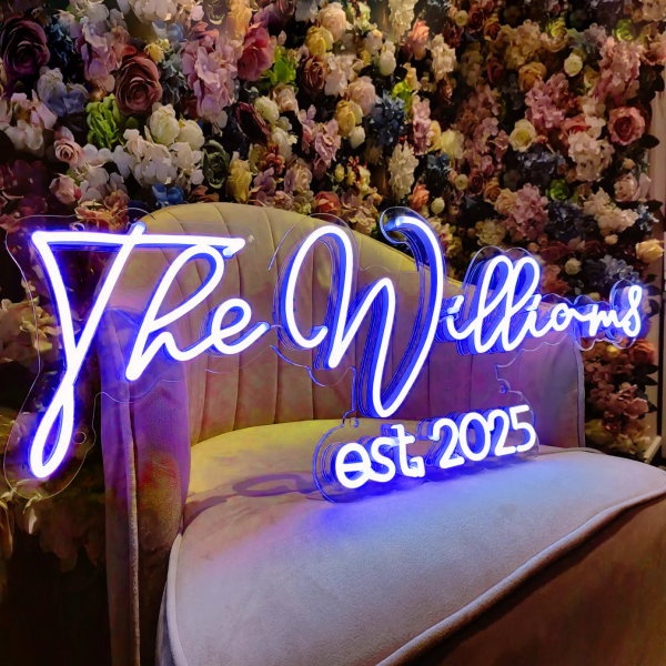 Wedding Reception Custom Neon | Custom Surname Neon Sign | LED Neon Wedding Decoration | Neon Customization | Custom Last Name Logo | Home Decoration | Custom Neon Sign | Custom LED Logo - 图片 3
