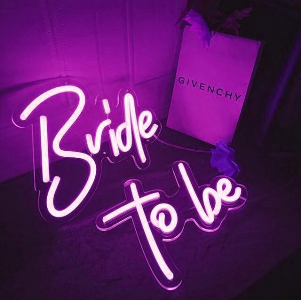 Neon Bride Pending Sign | LED Dimmable | Wedding Lighting Letter Sign | Wall Art Decoration | Wedding | Home | Bedroom | Anniversary Proposal | Birthday Party Decoration  l Custom neon sign | Custom led sign - 图片 2