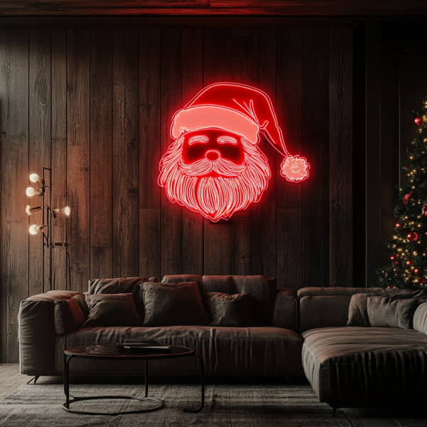 Santa's neon sign | for wall decoration | light up neon sign | for bar | living room | bedroom | party | office | home decoration l Custom neon sign | Custom led sign - 图片 3