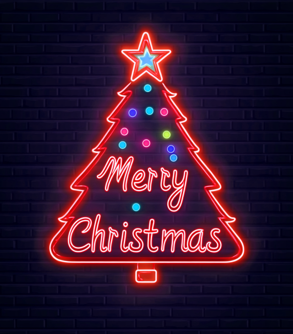 Christmas Tree Neon | LED Neon Wall Decoration | Suitable for Holiday Decoration | Christmas Tree Light | Holiday Neon | Unique Christmas Gifts for Home and Office | Custom neon sign | Custom led sign - 图片 3