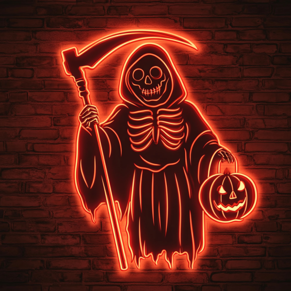 Custom Neon Sign | Neon Sign | Rot in Hell With You Neon Sign | Halloween Neon Sign | Devil Evil Neon Sign | Custom Halloween LED Sign | Halloween Lights Up Decor - 图片 4