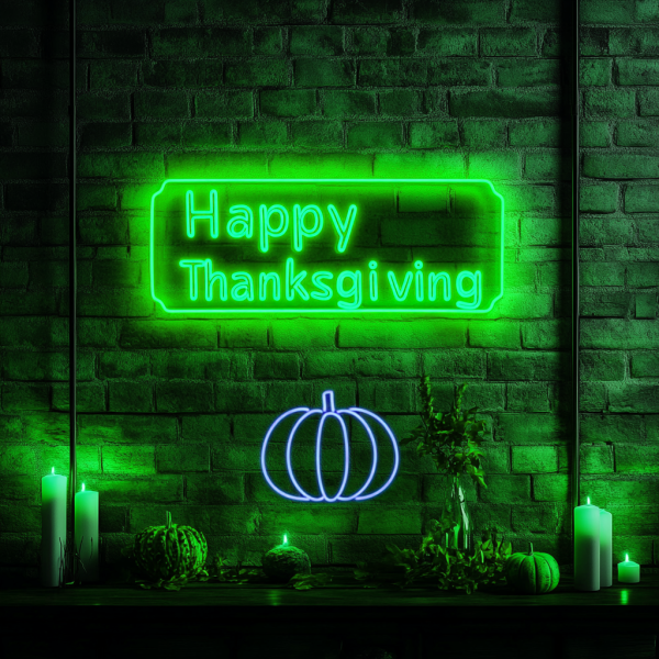 Thanksgiving Neon Sign | Thanksgiving LED Light | Custom Neon Sign | Thanksgiving Light Sign Decoration | Autumn Wall Art | Thanksgiving Wall Sign | Custom Neon Sign | Custom LED Sign - 图片 4
