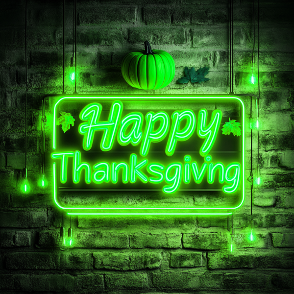 Thanksgiving Decorative Neon | Thanksgiving Party Decoration | Thanksgiving Logo | Gift Neon | Pumpkin Logo | Custom Neon Logo | Custom LED Logo - 图片 4