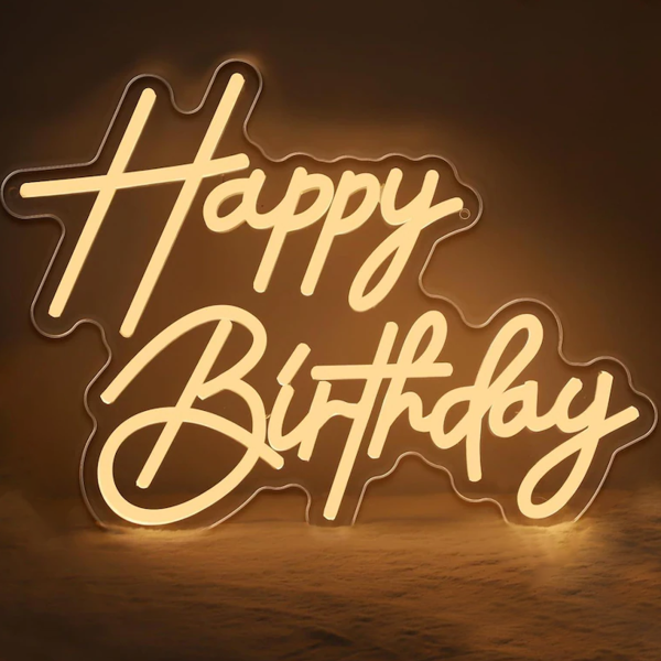 Happy Birthday LED Neon Logo | Suitable for Birthday Party Decoration | Neon Home Hanging Decoration | Customized Neon Logo | Customized LED Logo