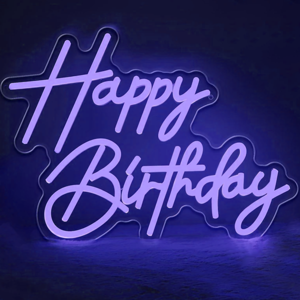 Happy Birthday LED Neon Logo | Suitable for Birthday Party Decoration | Neon Home Hanging Decoration | Customized Neon Logo | Customized LED Logo - 图片 2