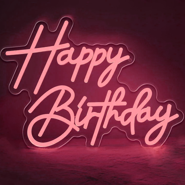 Happy Birthday LED Neon Logo | Suitable for Birthday Party Decoration | Neon Home Hanging Decoration | Customized Neon Logo | Customized LED Logo - 图片 3