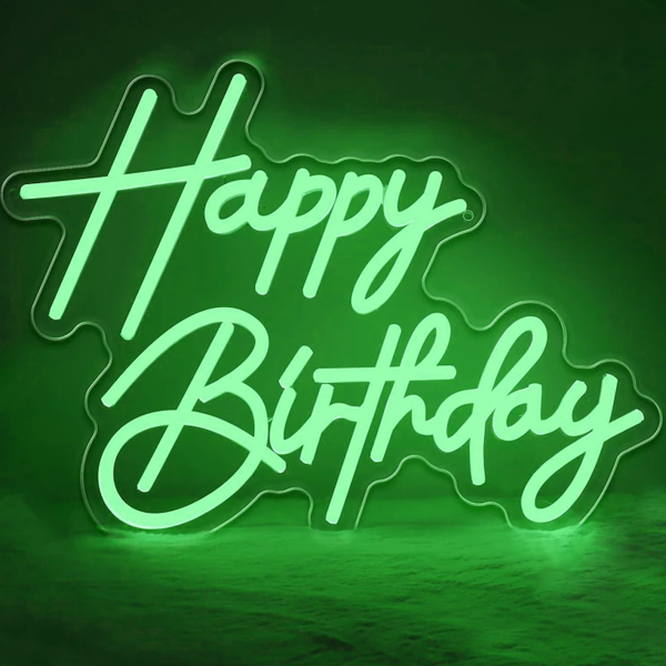 Happy Birthday LED Neon Logo | Suitable for Birthday Party Decoration | Neon Home Hanging Decoration | Customized Neon Logo | Customized LED Logo - 图片 4