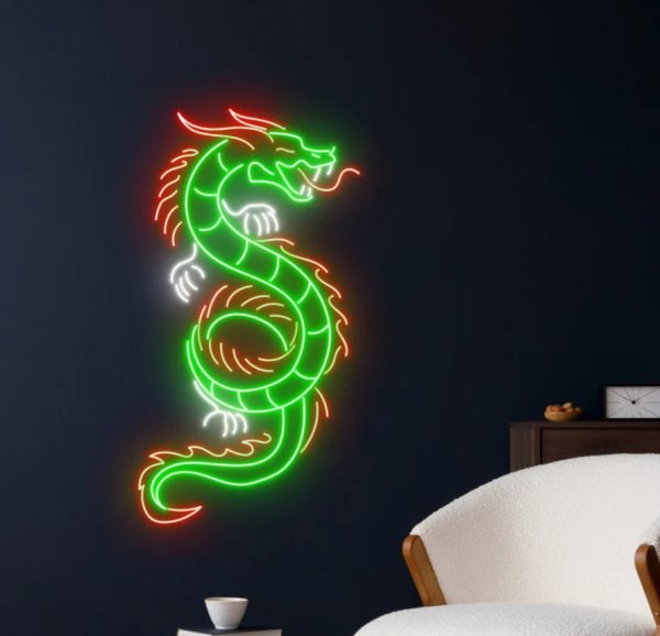 Dragon Neon LED Light | Year of the Dragon Custom Neon Light | New Year Decoration | Lunar New Year Dragon Decoration | Restaurant Decoration | Custom Neon Logo | Custom LED Logo - 图片 4