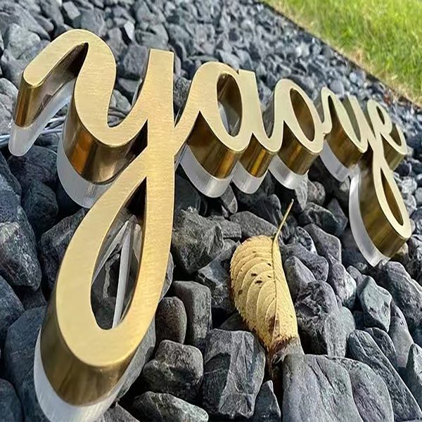 3D metal back glowing word door signboard | mini back glowing word acrylic billboard | company image wall customization