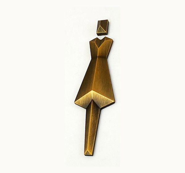 Customized high-end series luxury 3D metal signage | bathroom signage | bathroom signage | bathroom signage | toilet signage | door signage | hotel signage - 图片 4