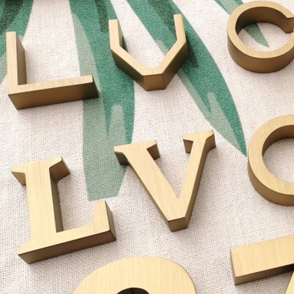 Customized personalized 3D metal alphanumeric signage | Customized business wall decoration | Customized high-quality metal alphanumeric | Custom stainless steel slot alphanumeric - 图片 4