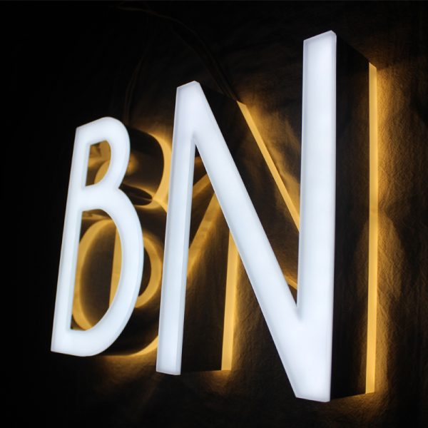 Custom Backlit LED Metal Signage | Acrylic Reverse Lighting Signage | Luminous Channel Letters | Corporate Logo Wall Signage | Custom Store Signage
