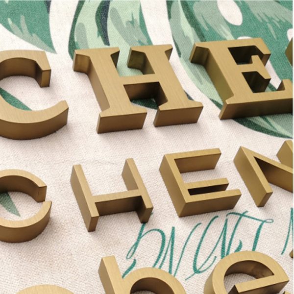 Customized personalized 3D metal alphanumeric signage | Customized business wall decoration | Customized high-quality metal alphanumeric | Custom stainless steel slot alphanumeric - 图片 3